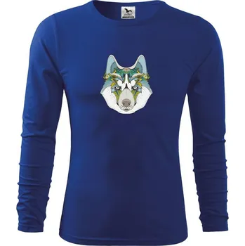 Chlapecké tričko Husky zenart - Triko dětské Long Sleeve - 122 cm/6 let ( Královská modrá )