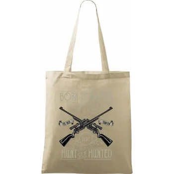 Nákupní taška Hunt Or Be Hunted zbraně - Taška bavlněná - 42 x 38 cm ( Naturální )