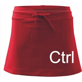 Dámská sukně Ctrl - Sportovní sukně - two in one - XS ( Červená )
