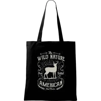 Wild Nature - Taška bavlněná - 42 x 38 cm ( Černá )
