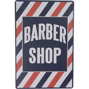 Plechová cedule Nástěnná kovová cedule Barber Shop - 20*30 cm
