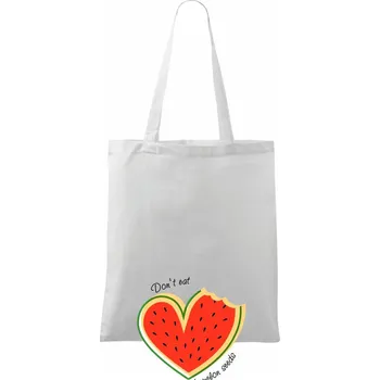 Don't eat watermelon seeds - barevný - Taška bavlněná - 42 x 38 cm ( Bílá )