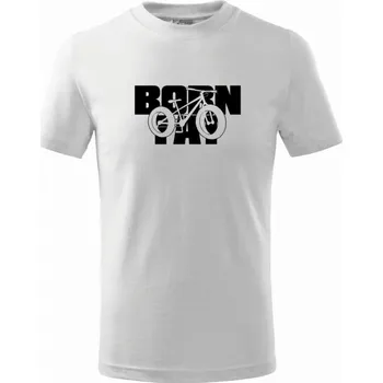 Chlapecké tričko Born fat - Tričko dětské bavlněné - 158 cm/12 let ( Bílá )