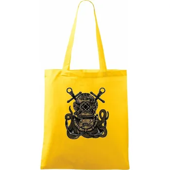 Nákupní taška Diver Octopus - Taška bavlněná - 42 x 38 cm ( Žlutá )