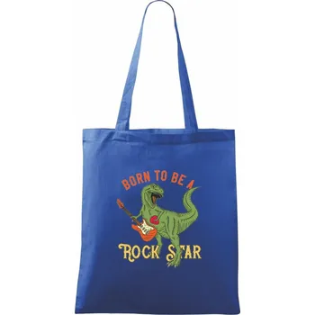 Nákupní taška Rockstar T-rex - Taška bavlněná - 42 x 38 cm ( Královská modrá )
