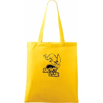 Nákupní taška Rachot žížal - Taška bavlněná - 42 x 38 cm ( Žlutá )