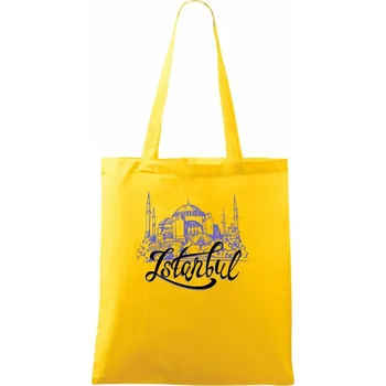 Istanbul Lettering - Taška bavlněná - 42 x 38 cm ( Žlutá )