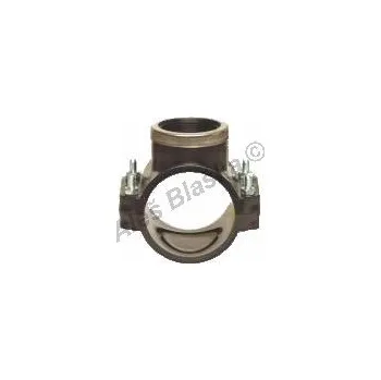 Fitinka UNIDELTA S.p.A. - Itálie | PE (PP-S) spojka navrtávací třmen na polyetylénové trubky (polyš) (svěrný plastový) - 200x6/4" UNI1026