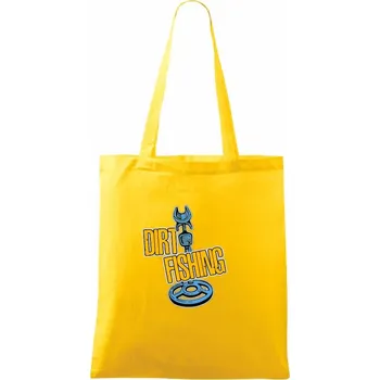Dirt fishing - Taška bavlněná - 42 x 38 cm ( Žlutá )