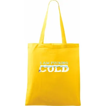 I am fucking cold - Taška bavlněná - 42 x 38 cm ( Žlutá )