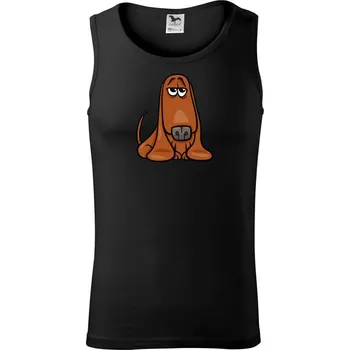 Pánské termoprádlo Baset - kreslený hnědý - Tílko pánské Core - 2XL ( Černá )