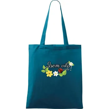 Nákupní taška Jsem víla vole! - Taška bavlněná - 42 x 38 cm ( Petrolejová )