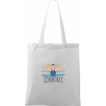Nákupní taška Ledoborec - Taška bavlněná - 42 x 38 cm ( Bílá )