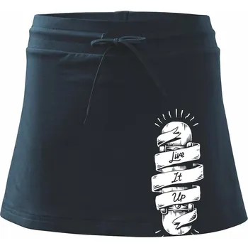 Dámská sukně Skate live if up - Sportovní sukně - two in one - XS ( Námořní modrá (velmi tmavá - téměř černá) )