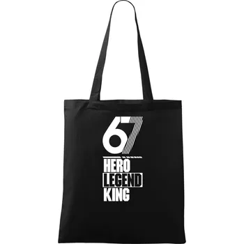 Hero, Legend, King x Queen 1967 - Taška bavlněná - 42 x 38 cm ( Černá )