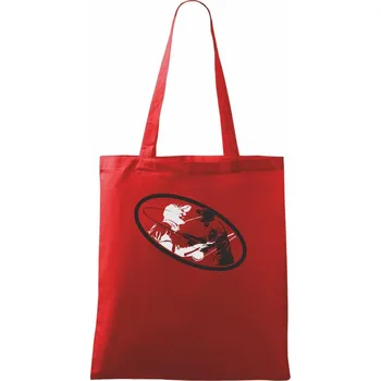 Muškaření muž - Taška bavlněná - 42 x 38 cm ( Červená )