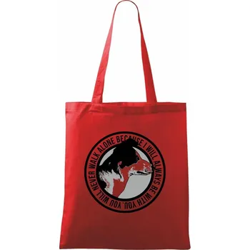 Nákupní taška Dog ynwa - Taška bavlněná - 42 x 38 cm ( Červená )