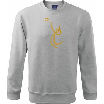 Pánská mikina Volejbal zlatá - Mikina Essential pánská - 2XL ( Světlešedý Melír )
