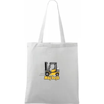 Můj bejk ještěrka - Taška bavlněná - 42 x 38 cm ( Bílá )