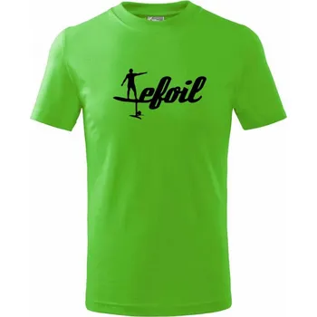 Chlapecké tričko Efoil logo psací - Tričko dětské bavlněné - 134 cm/8 let ( Apple Green )
