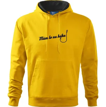 Pánská mikina Mám to na háku - Mikina pánská Cape s kapucí - 2XL ( Žlutá )