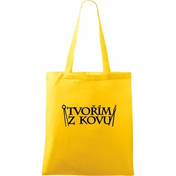 Tvořím z kovu - Taška bavlněná - 42 x 38 cm ( Žlutá )