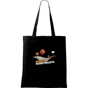 Nákupní taška Budoucí basketbalista - Taška bavlněná - 42 x 38 cm ( Černá )