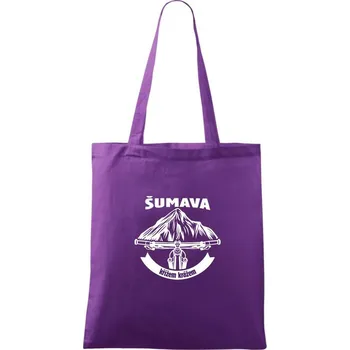 Šumava křížem krážem - Taška bavlněná - 42 x 38 cm ( Fialová )