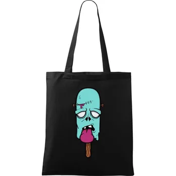 Zombie zmrzlina - Taška bavlněná - 42 x 38 cm ( Černá )