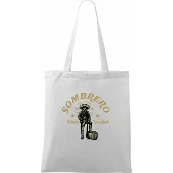 Sombrero - Taška bavlněná - 42 x 38 cm ( Bílá )