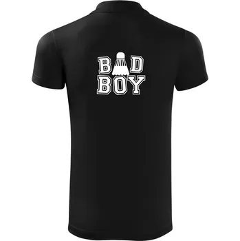 Pánská košile Badminton Bad Boy - Polokošile Victory sportovní (dresovina) - L ( Černá )