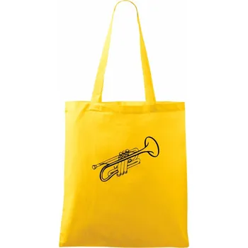 Trubka z boku - Taška bavlněná - 42 x 38 cm ( Žlutá )