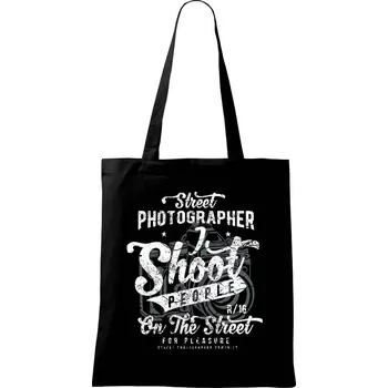 Street Photographer - Taška bavlněná - 42 x 38 cm ( Černá )