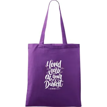 I loved you at your darkest - Taška bavlněná - 42 x 38 cm ( Fialová )