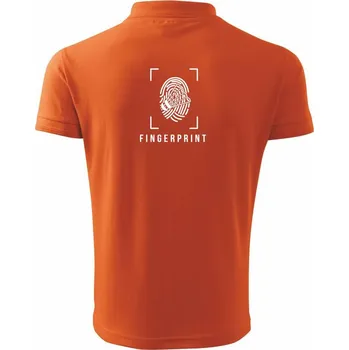 Pánská košile Badminton Fingerprint - Polokošile pánská Pique Polo 203 - 2XL ( Oranžová )