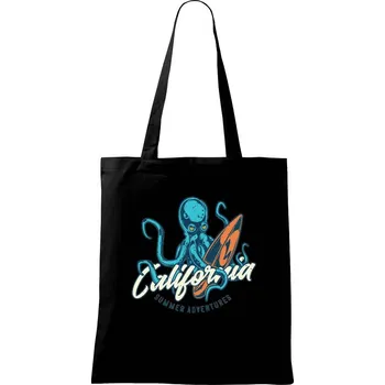 Nákupní taška Summer adventures California - Taška bavlněná - 42 x 38 cm ( Černá )