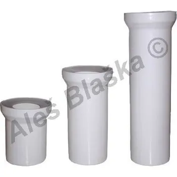 Klozet PlastBrno - ČR | WC dopojení odpadu přímé DN110 - připojení odpad - 400mm 5590