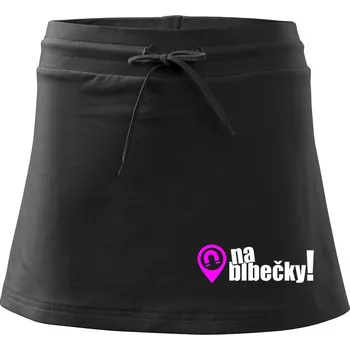 Dámská sukně Jsem magnet na blbečky - Sportovní sukně - two in one - M ( Černá )