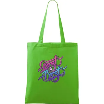 Nákupní taška Best of the best - Taška bavlněná - 42 x 38 cm ( Apple Green )