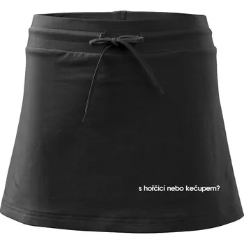 Dámská sukně S hořčicí nebo kečupem? - Sportovní sukně - two in one - M ( Černá )