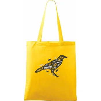 Crow darkness - Taška bavlněná - 42 x 38 cm ( Žlutá )