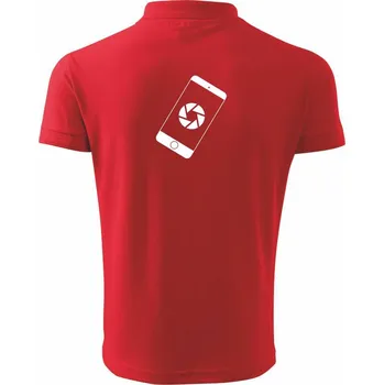 Pánská košile Mobil foto - Polokošile pánská Pique Polo 203 - 3XL ( Červená )