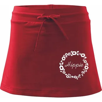 Dámská sukně Hippie - Sportovní sukně - two in one - S ( Červená )
