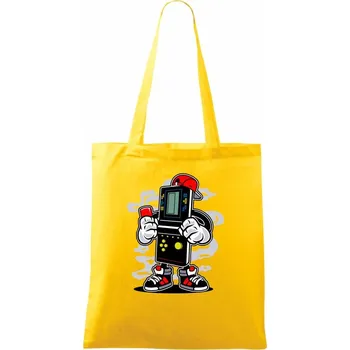 Videohráč - Taška bavlněná - 42 x 38 cm ( Žlutá )