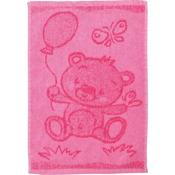 Dětský froté ručník Medvídek růžový 30x50 cm