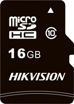 Paměťová karta Hikvision MicroSDHC 16 GB Class 10 UHS-I + adaptér (HS-TF-C1(STD)/16G/ADAPTER)