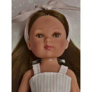 Panenka Realistická panenka holčička Carlota s velkou mašlí od firmy Vestida de Azul (Carlota- 28 cm )