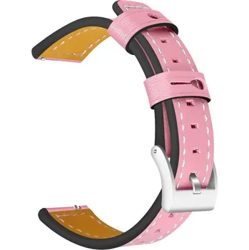 Ostatní příslušenství k chytrým hodinkám eses Kožený prošívaný řemínek - Růžový, 20 mm