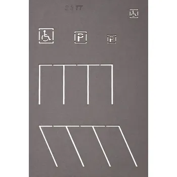 Modelová železnice NOCH 48600 TT šablony pro silniční značení