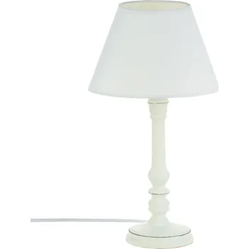 Stojací lampa Atmosphera Vintage samostatná lampa s dřevěným stojanem, ideální pro noční stolek nebo stůl